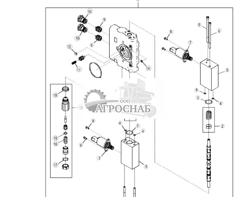 Секция клапана наклона колеса, Grade Pro - ST3651 614.jpg